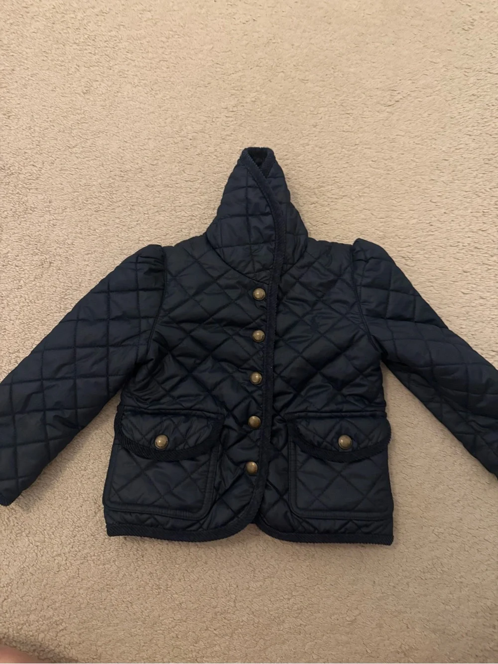 Polo by Ralph Lauren Navy Quilted Puffer Coat